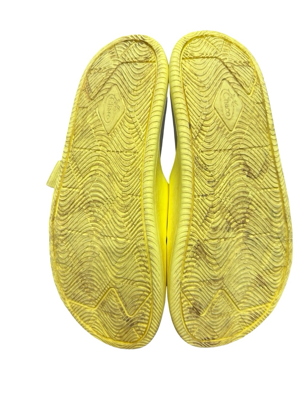Chaco Yellow Slides Size 8 Slip On Strappy Sandals Hiking Casual Summer Boho - Picture 7 of 9